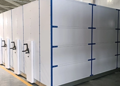 Передвижные стеллажи для склада закрывающиеся