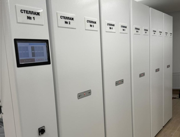 передвижные стеллажи с электроприводом